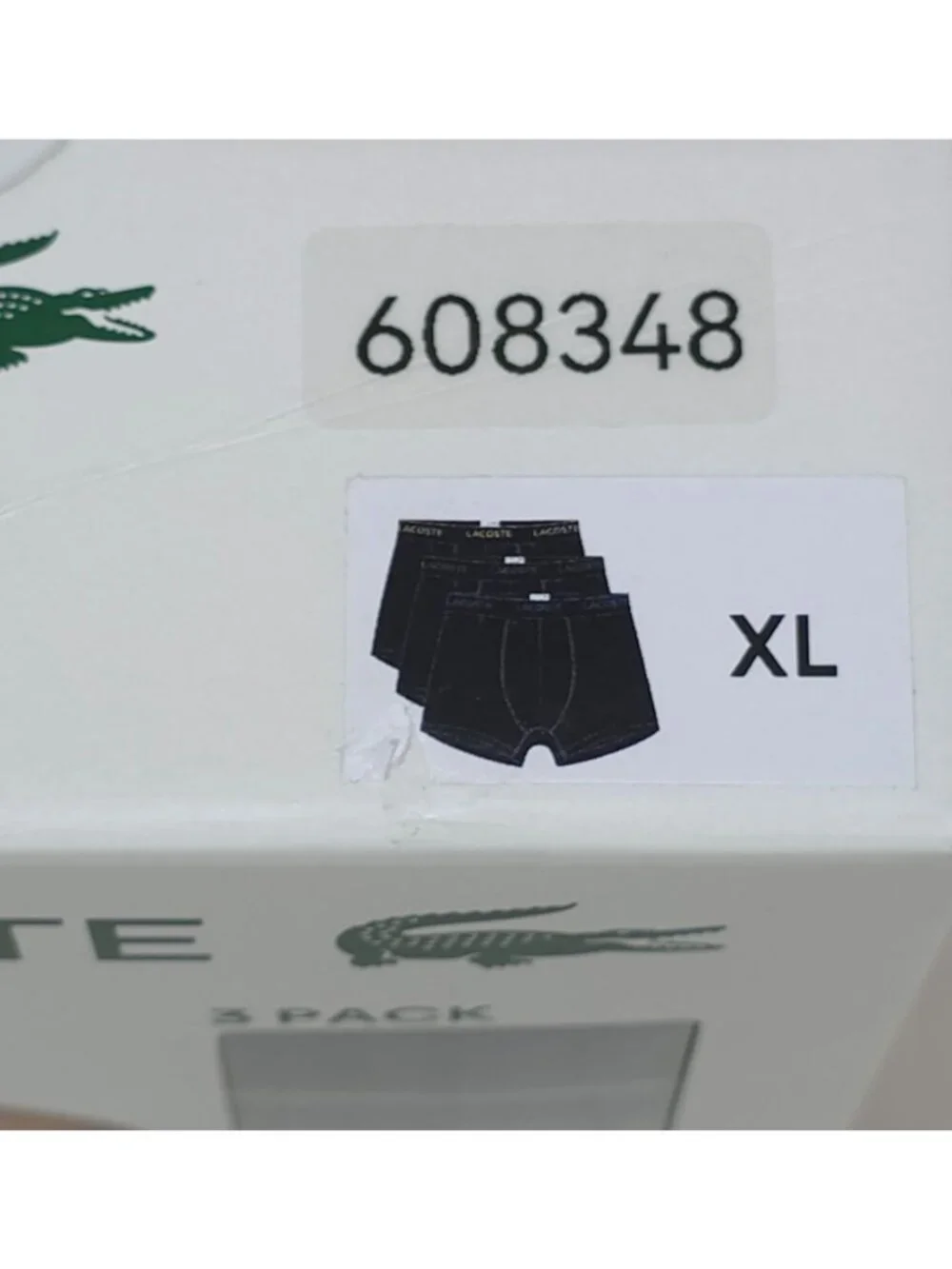 Lacoste Mens Cotton Stretch Trunk 3-Pack XL Comfortable Breathable Boxer Briefs